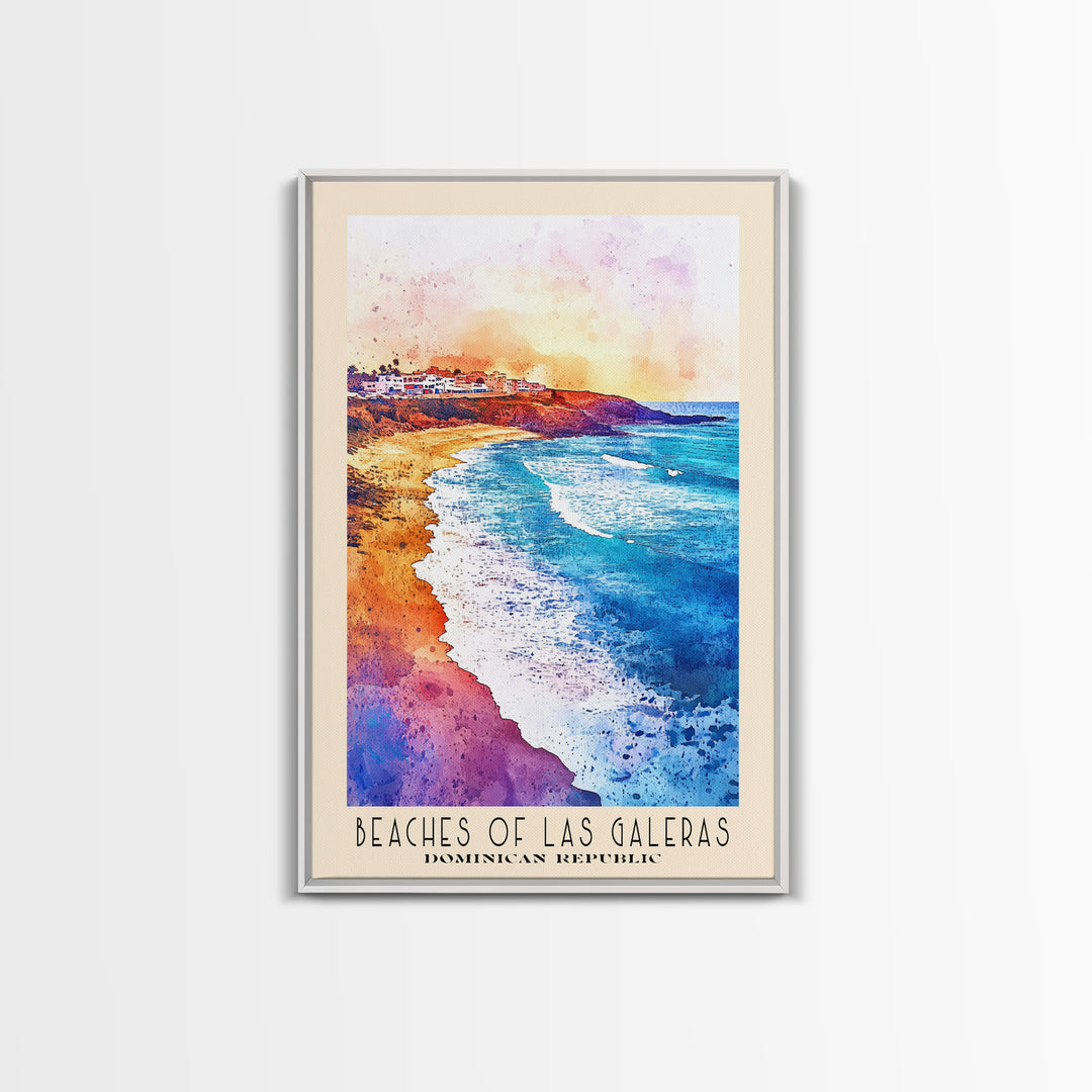 Beaches of Las Galeras, Dominican Republic Watercolor Print, Vacation Gift, Dominican Republic Wall Art, Beach Painting, Beach Decor, Beach Or Lakehouse Art