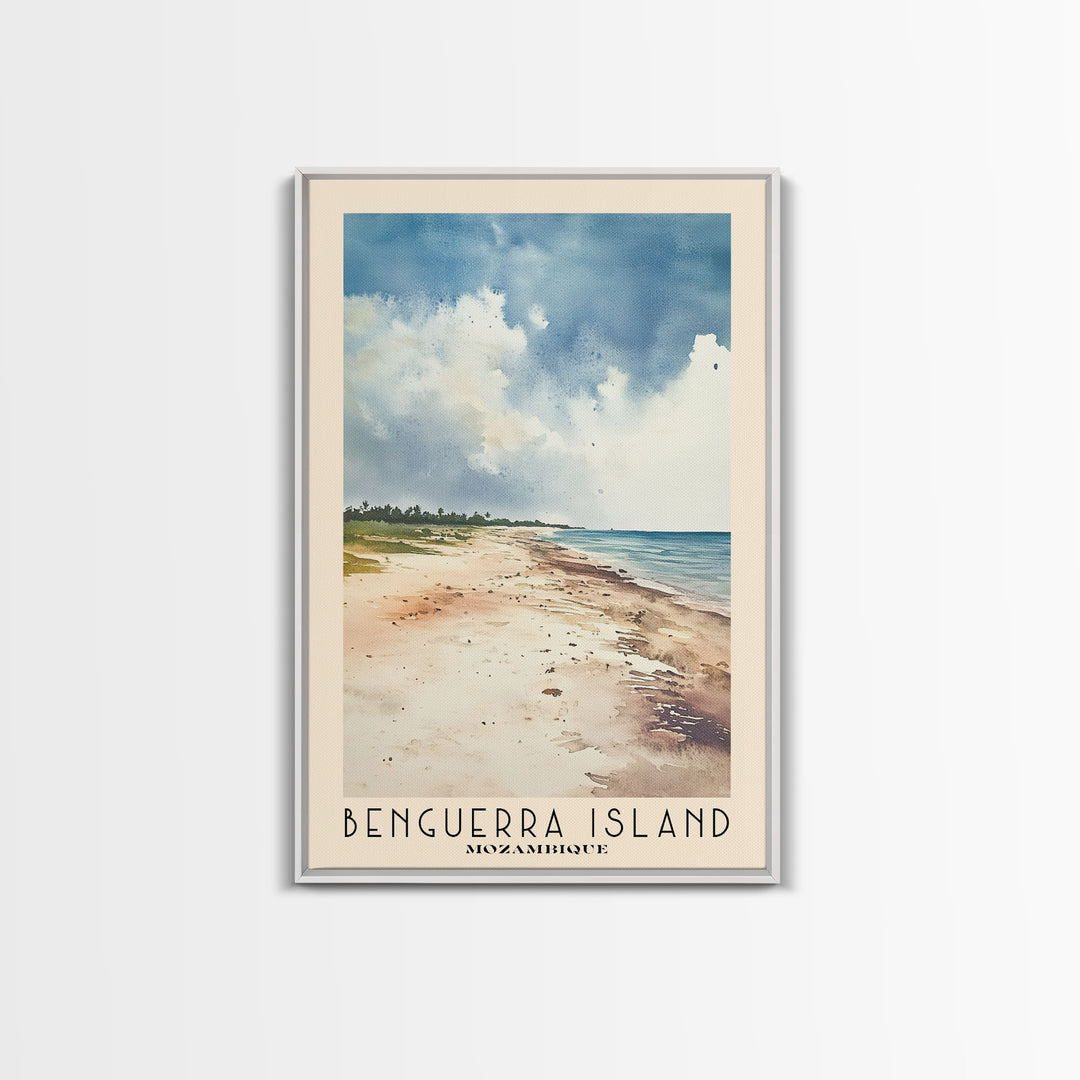 Benguerra Island, Mozambique Watercolor Print, Vacation Gift, Mozambique Wall Art, Vacation Wall Art, Vacatation Memories, Beach Decor, Beach Or Lakehouse Art