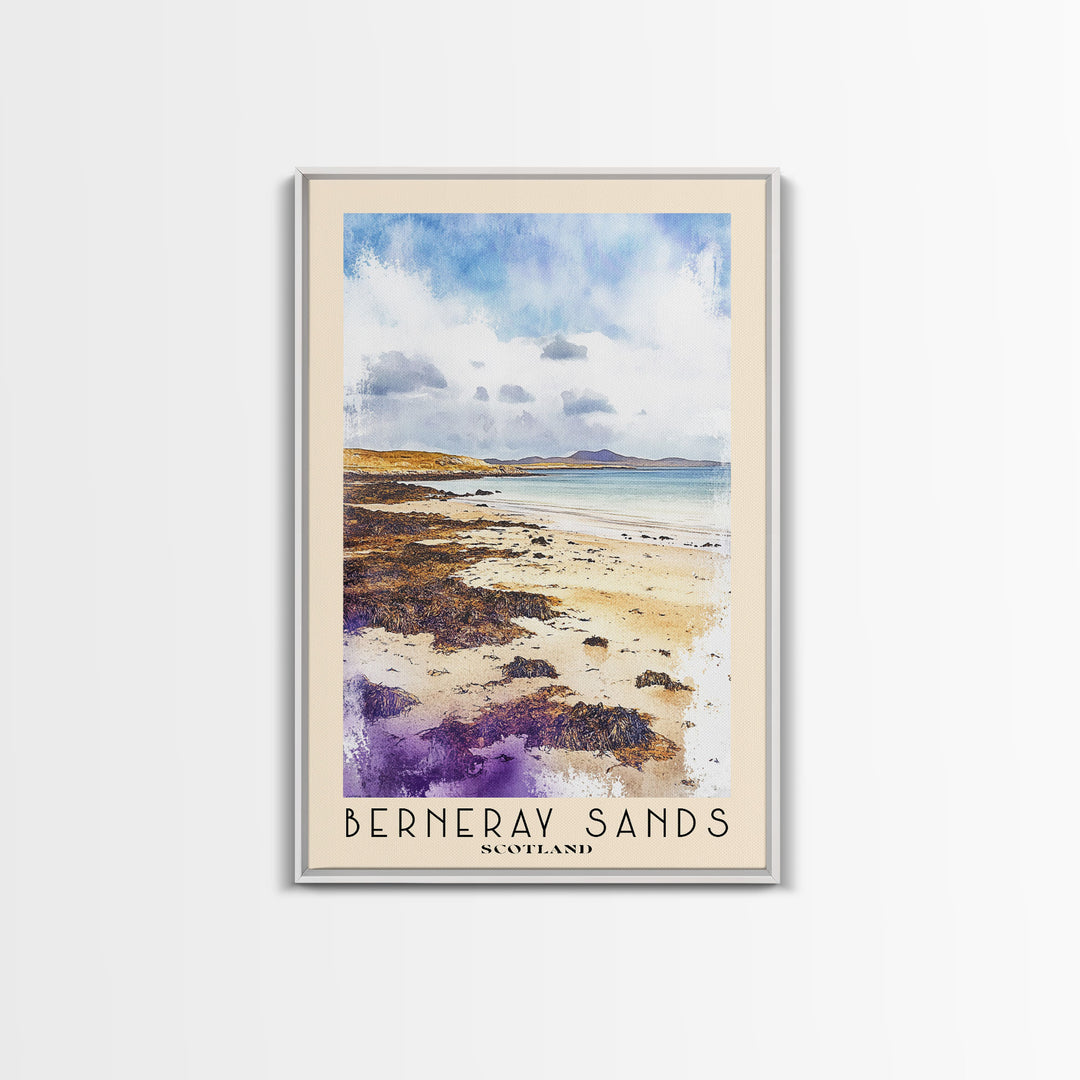 Berneray Sands, Scotland Watercolor Print, Vacation Gift, Scotland Wall Art, Vacation Wall Art, Vacatation Memories, Beach Decor, Beach Or Lakehouse Art