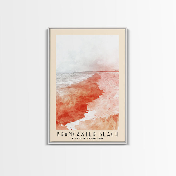 Brancaster Beach, United Kingdom Watercolor Print, Vacation Gift, United Kingdom Wall Art, Beach Painting, Beach Decor, Beach Or Lakehouse Art
