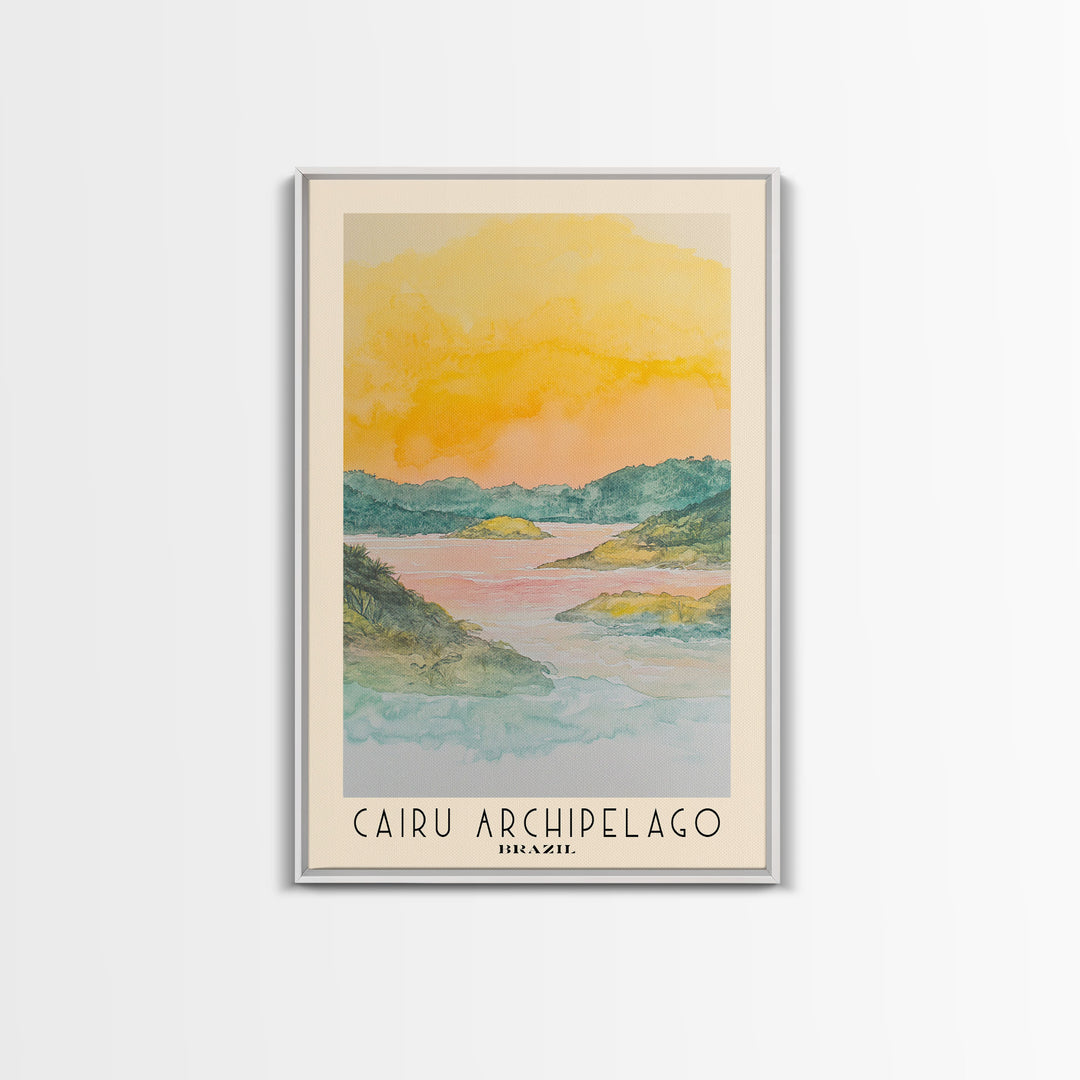 Cairu Archipelago, Brazil Watercolor Print, Vacation Gift, Brazil Wall Art, Vacation Wall Art, Vacatation Memories, Beach Decor, Beach Or Lakehouse Art