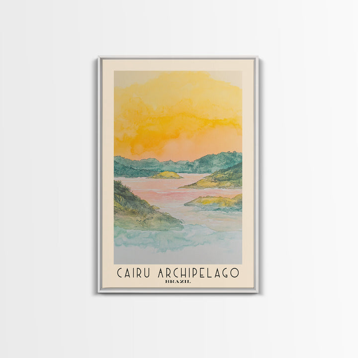 Cairu Archipelago, Brazil Watercolor Print, Vacation Gift, Brazil Wall Art, Vacation Wall Art, Vacatation Memories, Beach Decor, Beach Or Lakehouse Art