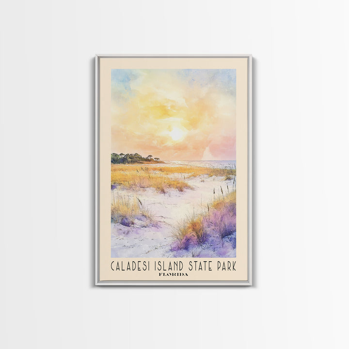Caladesi Island State Park, Florida Watercolor Beach Print, Vacation Gift, Florida Wall Art, Beach Painting, Beach Decor, Beach Painting