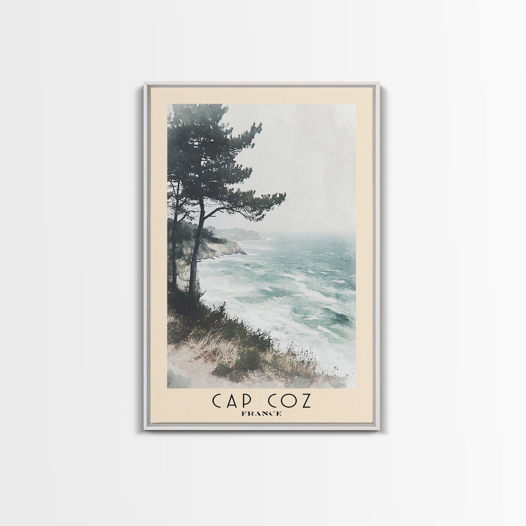 Cap Coz, France Watercolor Print, Vacation Gift, France Wall Art, Vacation Wall Art, Vacatation Memories, Beach Decor, Beach Or Lakehouse Art
