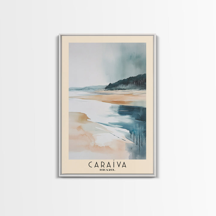 Caraíva, Brazil Watercolor Print, Vacation Gift, Brazil Wall Art, Vacation Wall Art, Vacatation Memories, Beach Decor, Beach Or Lakehouse Art