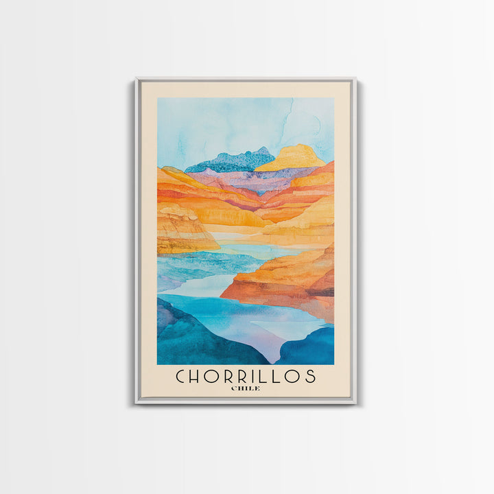 Chorrillos, Chile Watercolor Beach Print, Vacation Gift, Chile Wall Art, Beach Painting, Beach Decor, Beach Painting