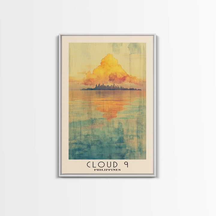 Cloud 9, Philippines Watercolor Print, Vacation Gift, Philippines Wall Art, Beach Painting, Beach Decor, Beach Or Lakehouse Art