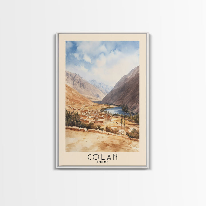 Colan, Peru Watercolor Print, Vacation Gift, Peru Wall Art, Beach Painting, Beach Decor, Beach Or Lakehouse Art