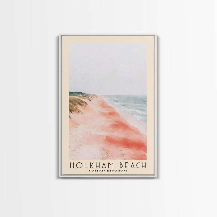 Holkham Beach, United Kingdom Watercolor Beach Print, Vacation Gift, United Kingdom Wall Art, Beach Painting, Beach Decor, Beach Painting