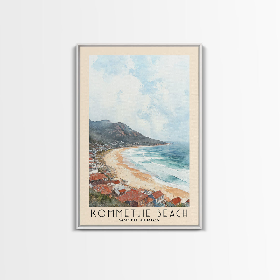 Kommetjie Beach, South Africa Watercolor Print, Vacation Gift, South Africa Wall Art, Vacation Wall Art, Vacatation Memories, Beach Decor, Beach Or Lakehouse Art