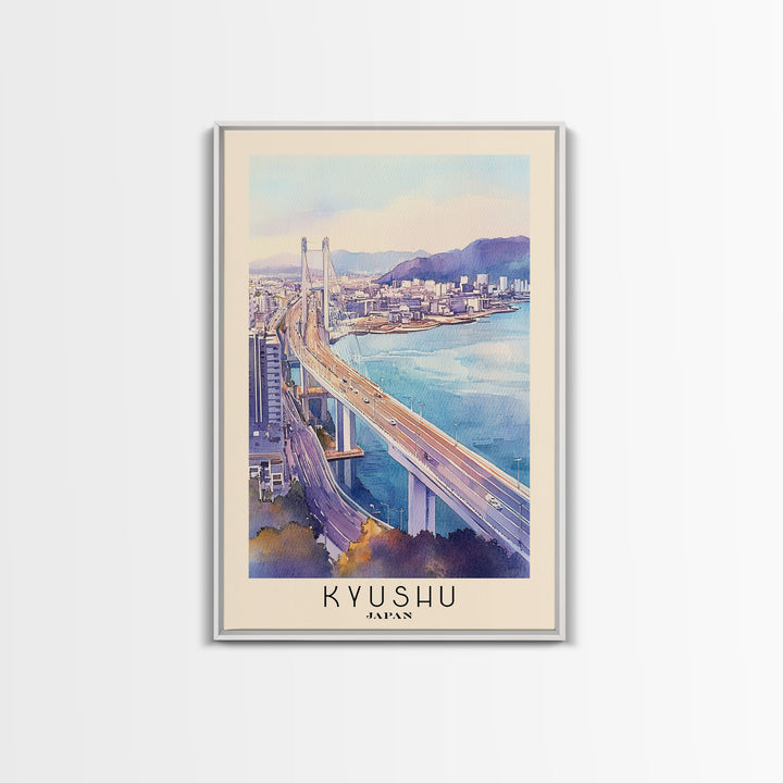 Kyushu, Japan Watercolor Print, Vacation Gift, Japan Wall Art, Vacation Wall Art, Vacatation Memories, Beach Decor, Beach Or Lakehouse Art
