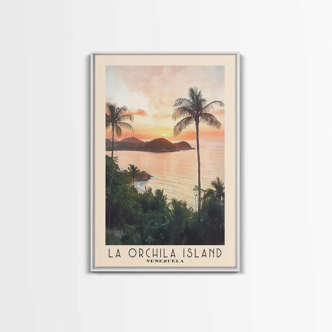La Orchila Island, Venezuela Watercolor Beach Print, Vacation Gift, Venezuela Wall Art, Beach Painting, Beach Decor, Beach Painting