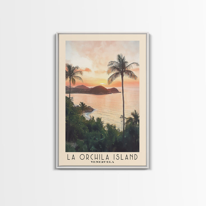 La Orchila Island, Venezuela Watercolor Beach Print, Vacation Gift, Venezuela Wall Art, Beach Painting, Beach Decor, Beach Painting