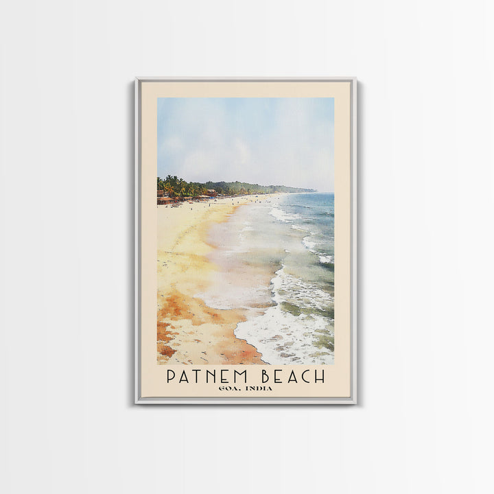 Patnem Beach, Goa, India Watercolor Print, Vacation Gift, Goa, India Wall Art, Vacation Wall Art, Vacatation Memories, Beach Decor, Beach Or Lakehouse Art