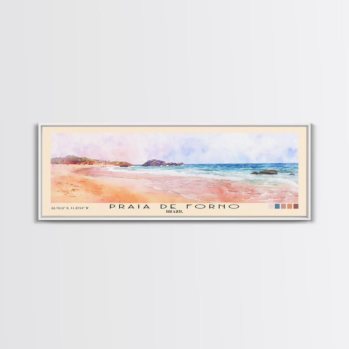 Praia de Forno, Brazil Watercolor Print, Vacation Gift, Brazil Wall Art, Vacation Wall Art, Vacatation Memories, Beach Decor, Beach Or Lakehouse Art