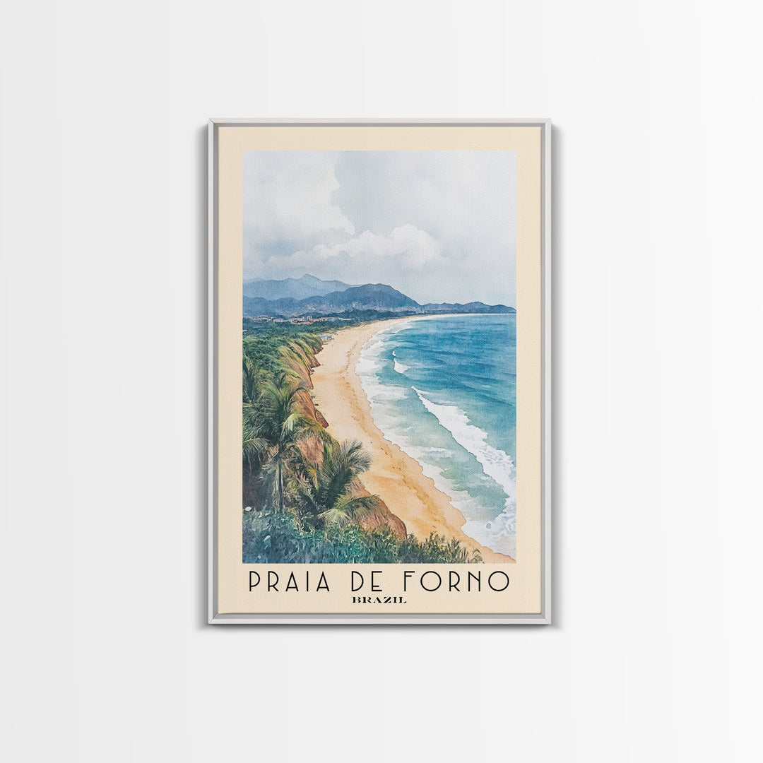 Praia de Forno, Brazil Watercolor Print, Vacation Gift, Brazil Wall Art, Vacation Wall Art, Vacatation Memories, Beach Decor, Beach Or Lakehouse Art