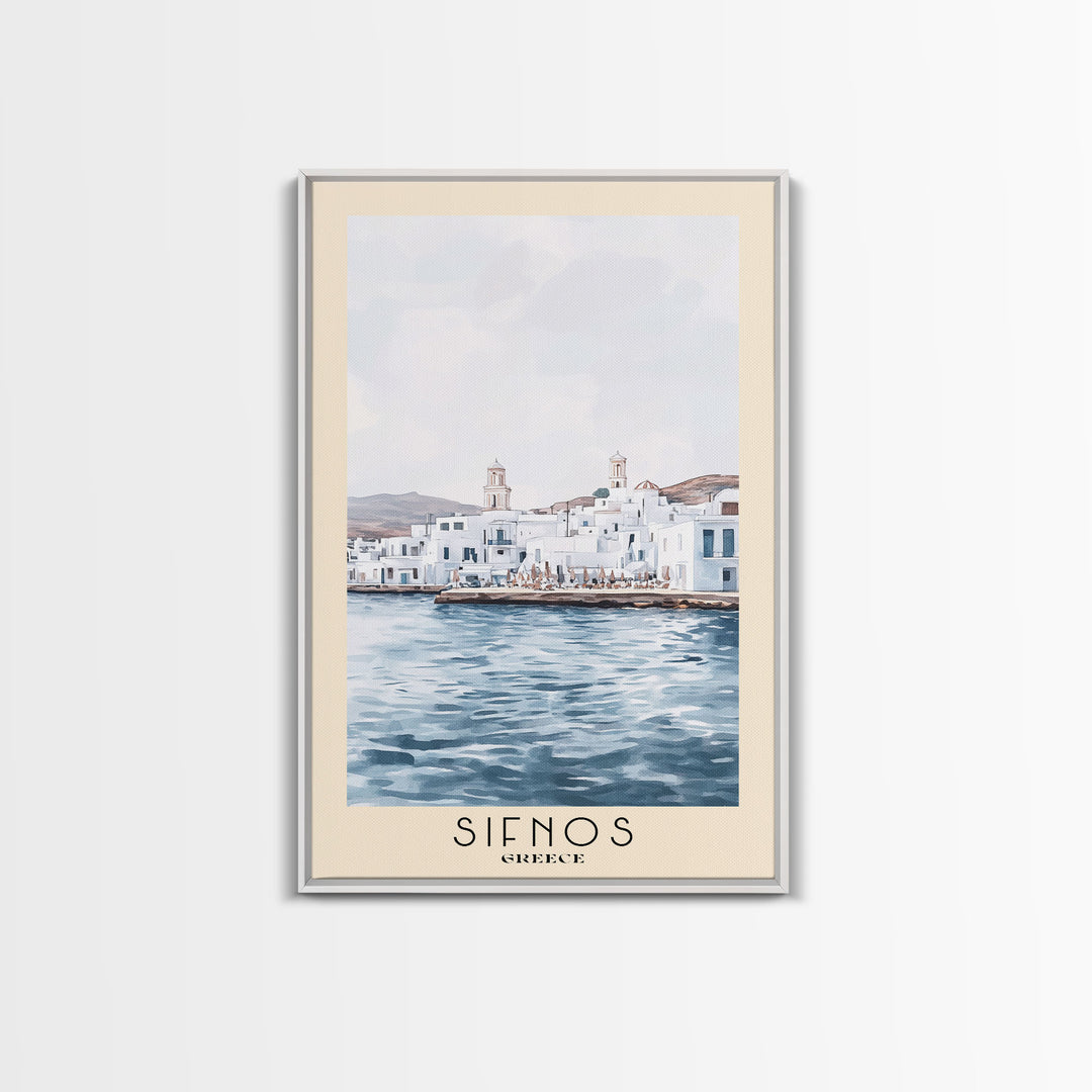 Sifnos, Greece Watercolor Print, Vacation Gift, Greece Wall Art, Beach Painting, Beach Decor, Beach Or Lakehouse Art