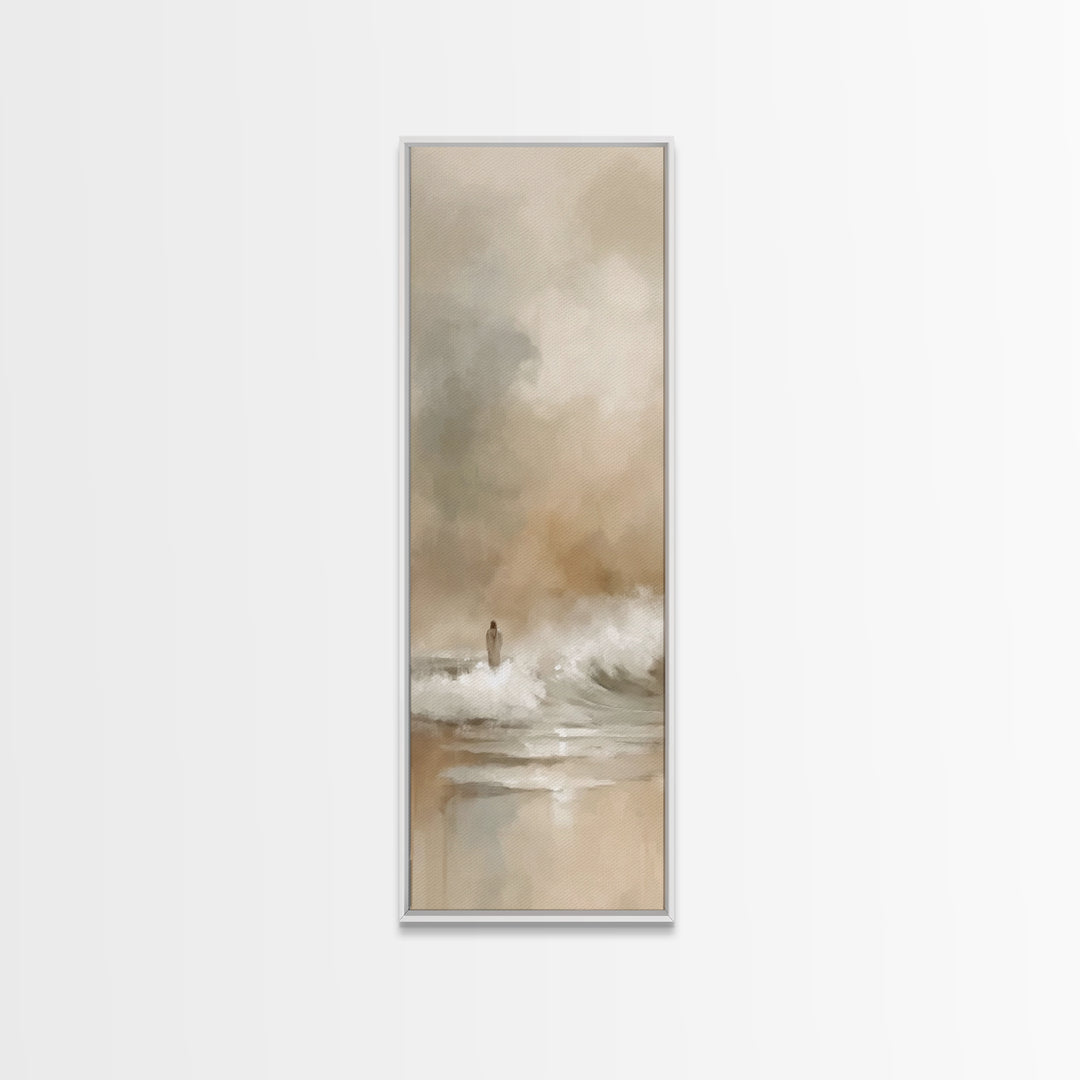 Fields Of Joy – Framed Canvas Print – Skinny Art – Christian Wall Art – Jesus Painting – Christian Art Canvas