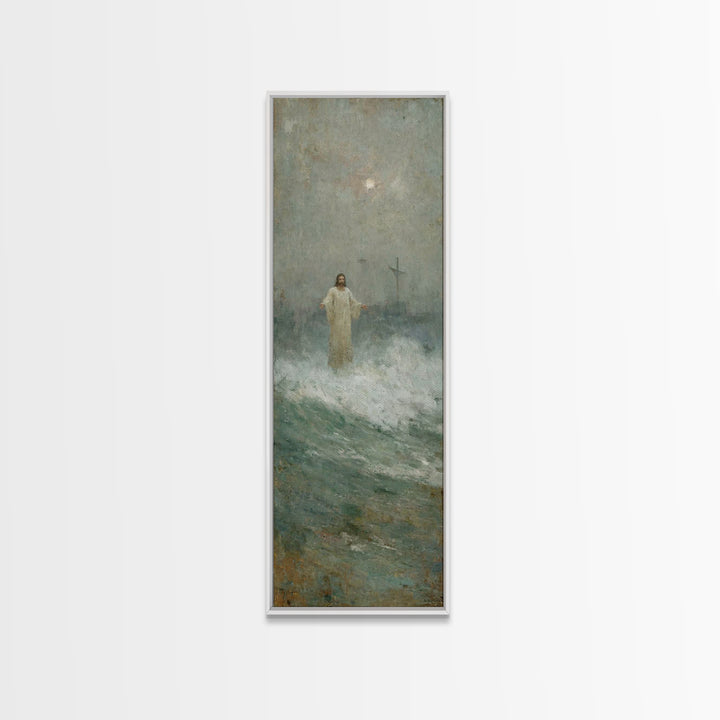 Children Of Grace, Framed Canvas Print, Tall Skinny Art Print, Christian Art Canvas, Christian Wall Art, Jesus Painting