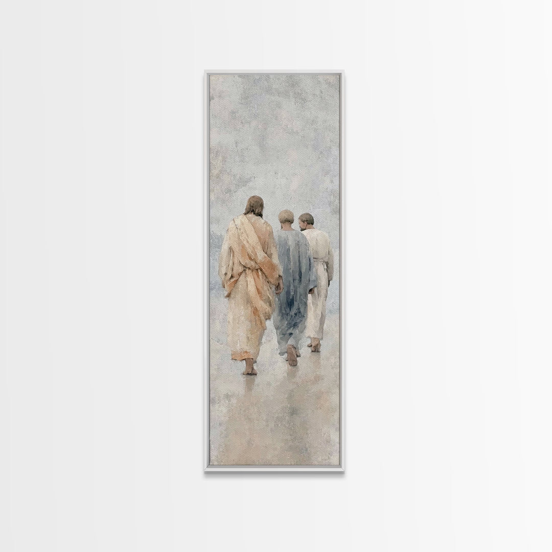 Path Of Grace – Framed Canvas Print – Christian Wall Art – Christian Art Canvas – Jesus Painting – Tall Narrow Wall Art – Christian Art