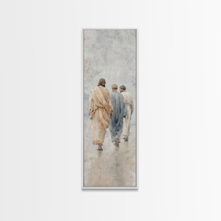 Path Of Grace – Framed Canvas Print – Christian Wall Art – Christian Art Canvas – Jesus Painting – Tall Narrow Wall Art – Christian Art