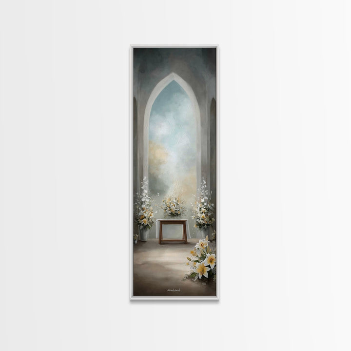 Altar of Grace - Framed Canvas Print - Narrow Art - Christian Art - Christian Wall Art - Christian Art Canvas - Christian Decoration