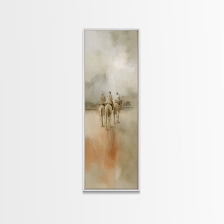 Journey Of Kings | Framed Canvas Print | Christian Art Canvas | Narrow Art | Christian Christmas Art | Vintage Christian Art | Christmas Wa