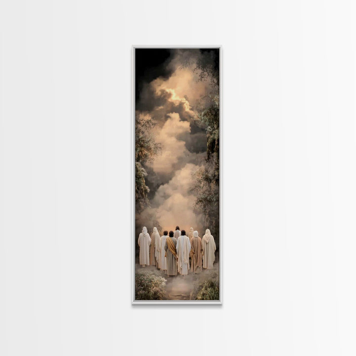 Path Of Disciples – Framed Canvas Print – Narrow Art – Christian Art Work – Christian Wall Art – Christian Gift Ideas – Christian Paintings