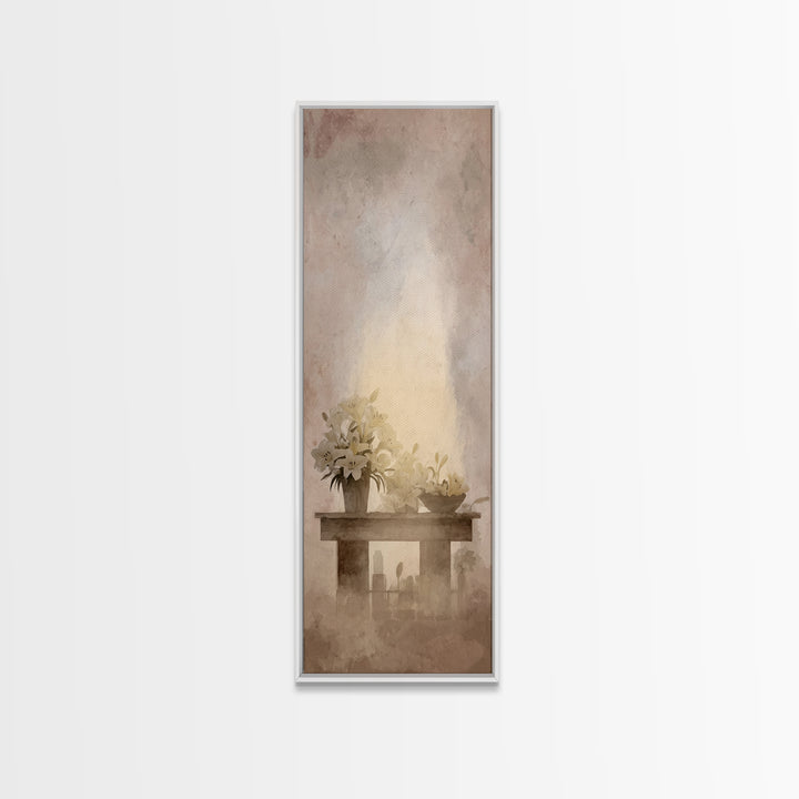 Morning Sanctuary - Framed Canvas Print - Skinny Art - Christian Art Canvas - Christian Wall Art - Christian Art - Christian Christmas Art