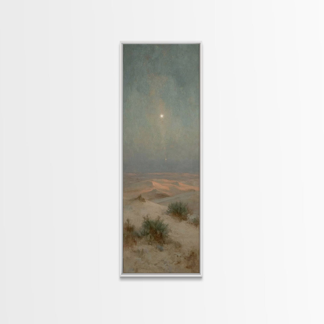 Wilderness Star Hope – Framed Canvas Print – Christian Art Canvas – Christian Wall Art – Christmas Art – Tall Narrow Wall Art – Christian C