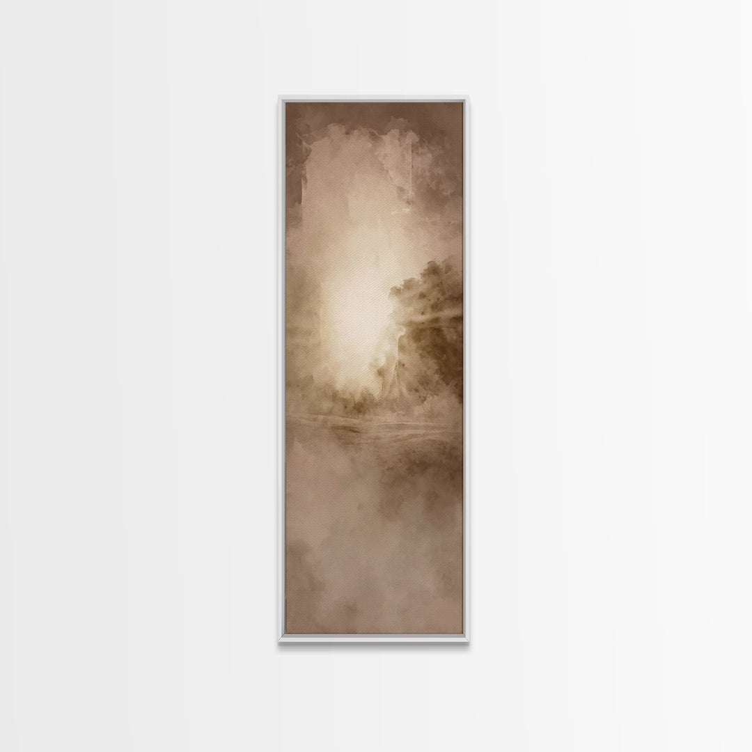 Holy Dawn Rising – Framed Canvas Print – Narrow Art – Christian Art Canvas – Christian Art – Christian Wall Art – Christian Christmas Art