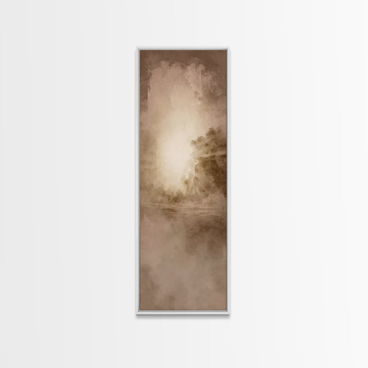 Holy Dawn Rising – Framed Canvas Print – Narrow Art – Christian Art Canvas – Christian Art – Christian Wall Art – Christian Christmas Art