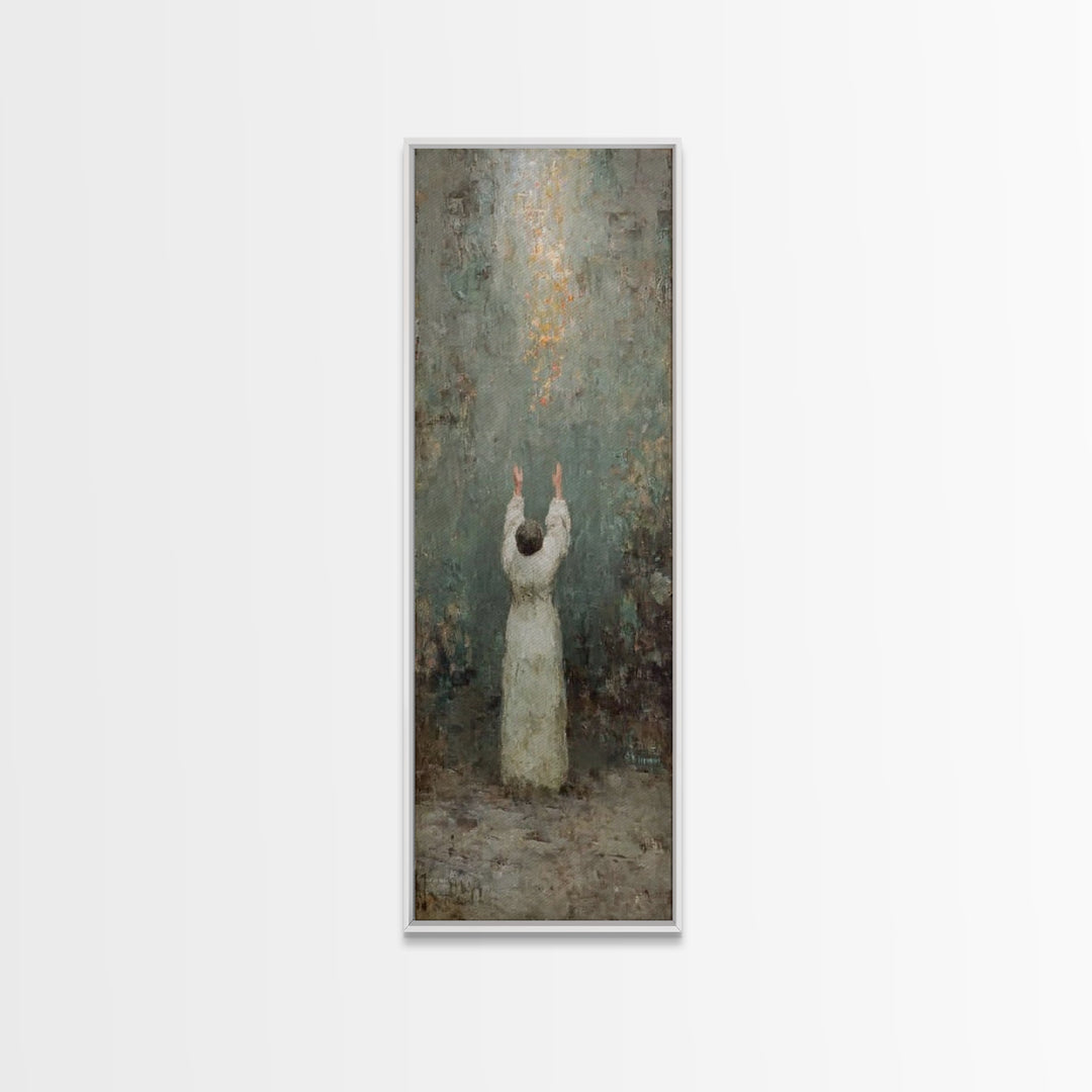 Rise To Glory – Framed Canvas Print – Narrow Art – Christian Art Canvas – Christian Wall Art – Modern Christian Art – Christian Christmas A