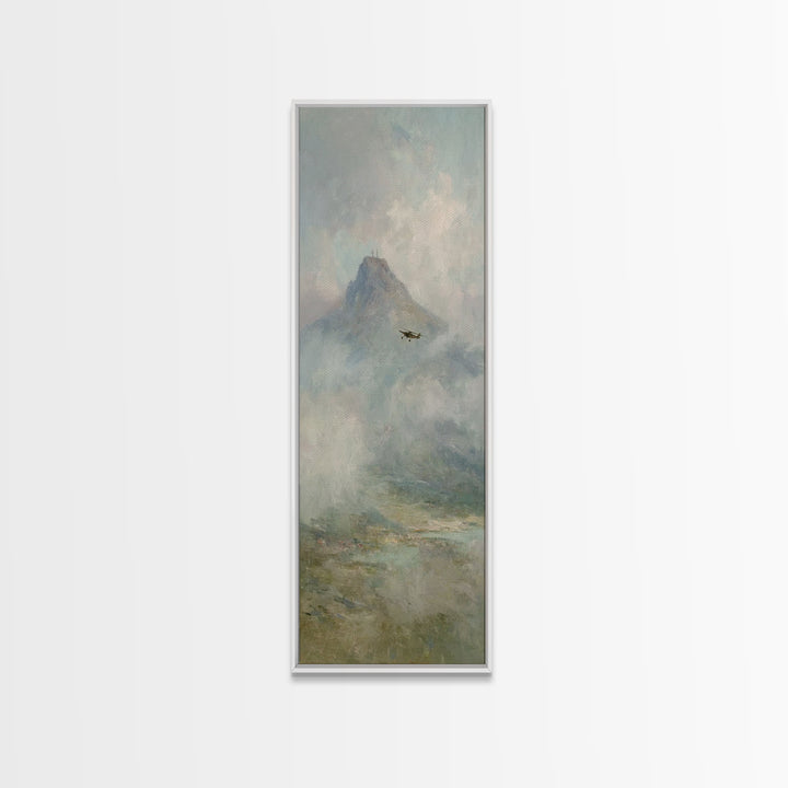 Mountain Of Grace – Framed Canvas Print – Narrow Art – Christian Painting – Christian Art Canvas – Christian Wall Art – Christian Christmas