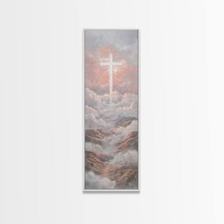 The Rising Light – Framed Canvas Print – Narrow Art – Christian Painting – Christian Art – Christian Wall Art – Christian Christmas Art