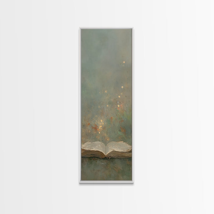Living Word Glow – Framed Canvas Print – Skinny Art – Christian Art Canvas – Christian Wall Art – Christian Art – Christian Gift Ideas
