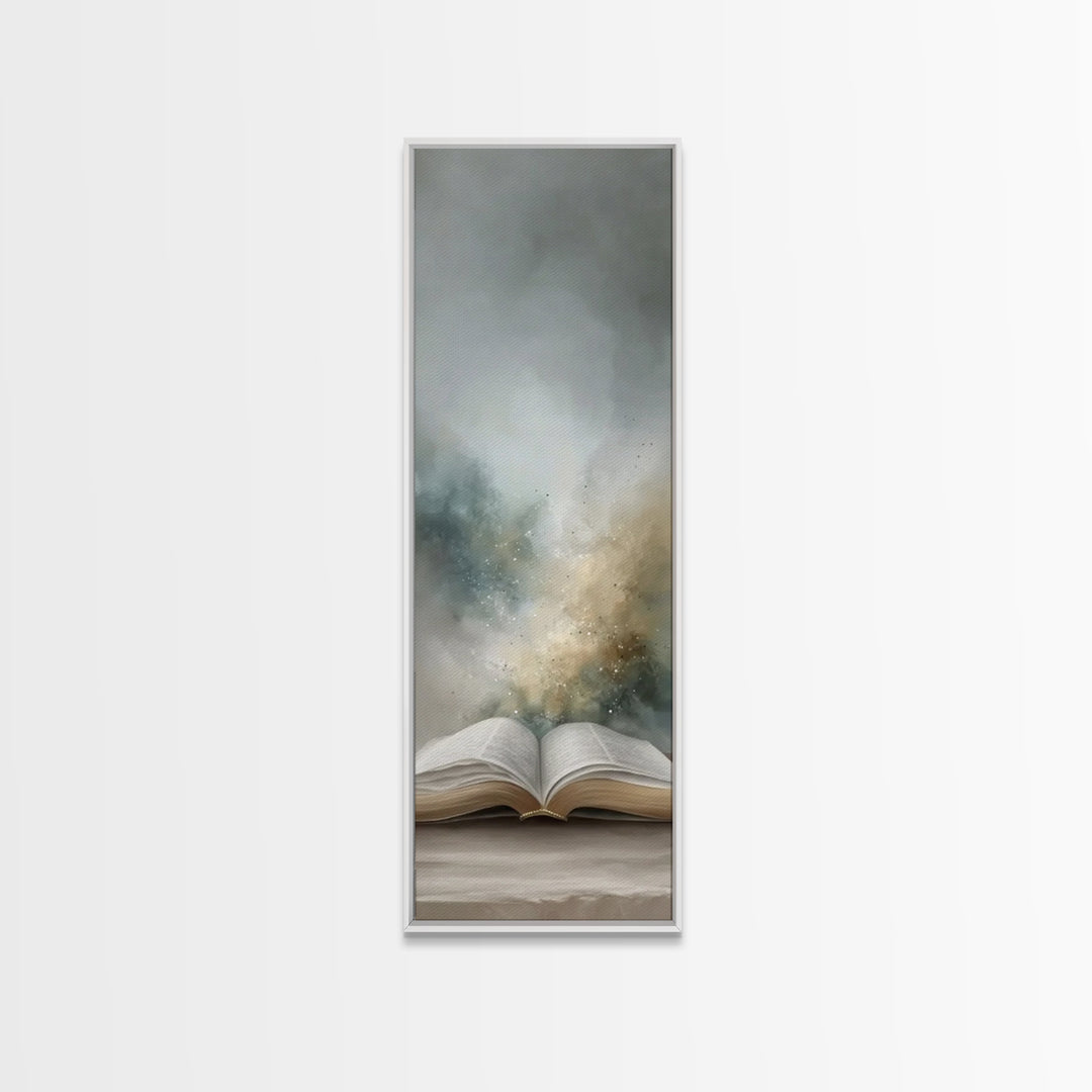 Light Of Revelation – Framed Canvas Print – Christian Wall Art – Christian Art Canvas – Narrow Art – Christian Christmas Art – Christian Gi
