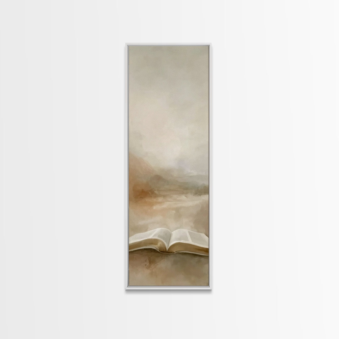 Desert Of Promise – Framed Canvas Print – Christian Art – Christian Art Canvas – Narrow Art – Christian Wall Art – Christian Gift – Christm