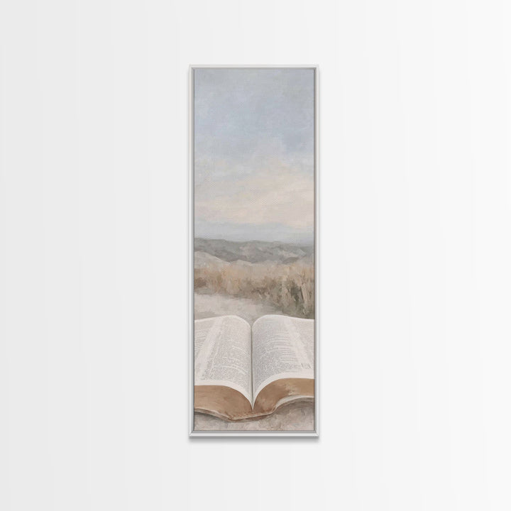 Horizon Of Faith – Framed Canvas Print – Christian Wall Art – Christian Art – Christian Art Canvas – Tall Narrow Wall Art – Christian Decor