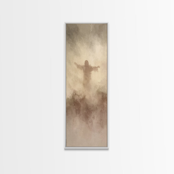 Desert Calm – Framed Canvas Print – Narrow Art – Christian Painting – Jesus Painting – Christian Canvas – Christmas Art