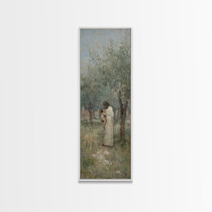 Pathway Of Peace | Framed Canvas Print | Christian Art Canvas | Christian Wall Art | Jesus Painting | Narrow Art | Christian Gift Ideas | C