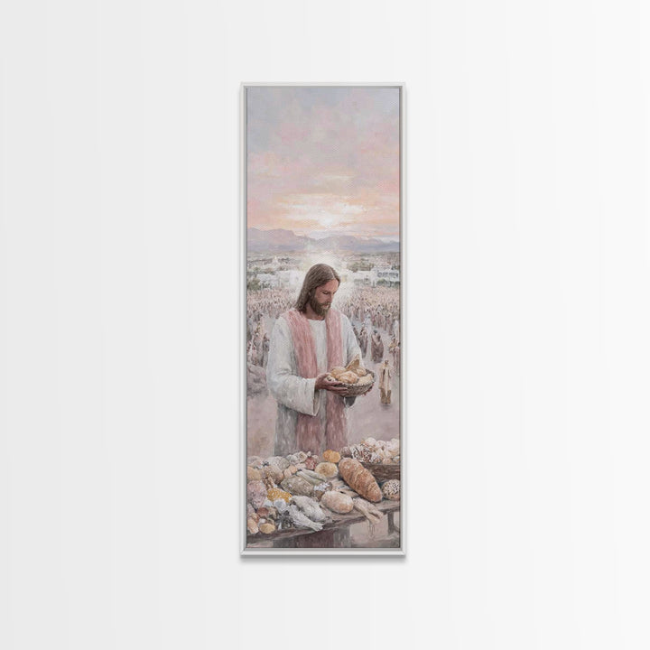Bread Of Mercy – Framed Canvas Print – Christian Wall Art – Jesus Painting – Christian Art Canvas – Large Christian Painting – Christian De