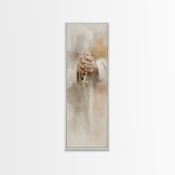 Grace In Stillness – Framed Canvas Print – Christian Art – Christian Wall Art – Christian Art Canvas – Skinny Art – Christian Gift – Christ