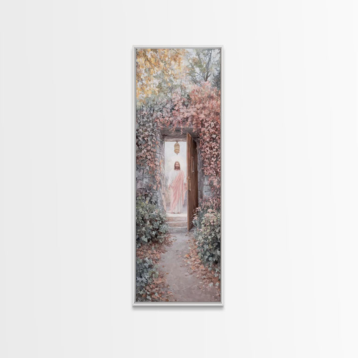 Lantern Of Hope – Framed Canvas Print – Christian Art Print – Christian Wall Art – Skinny Art – Jesus Painting