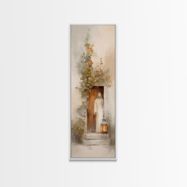Light Of Mercy – Framed Canvas Print – Skinny Art – Christian Art Canvas – Jesus Painting – Christian Christmas Art