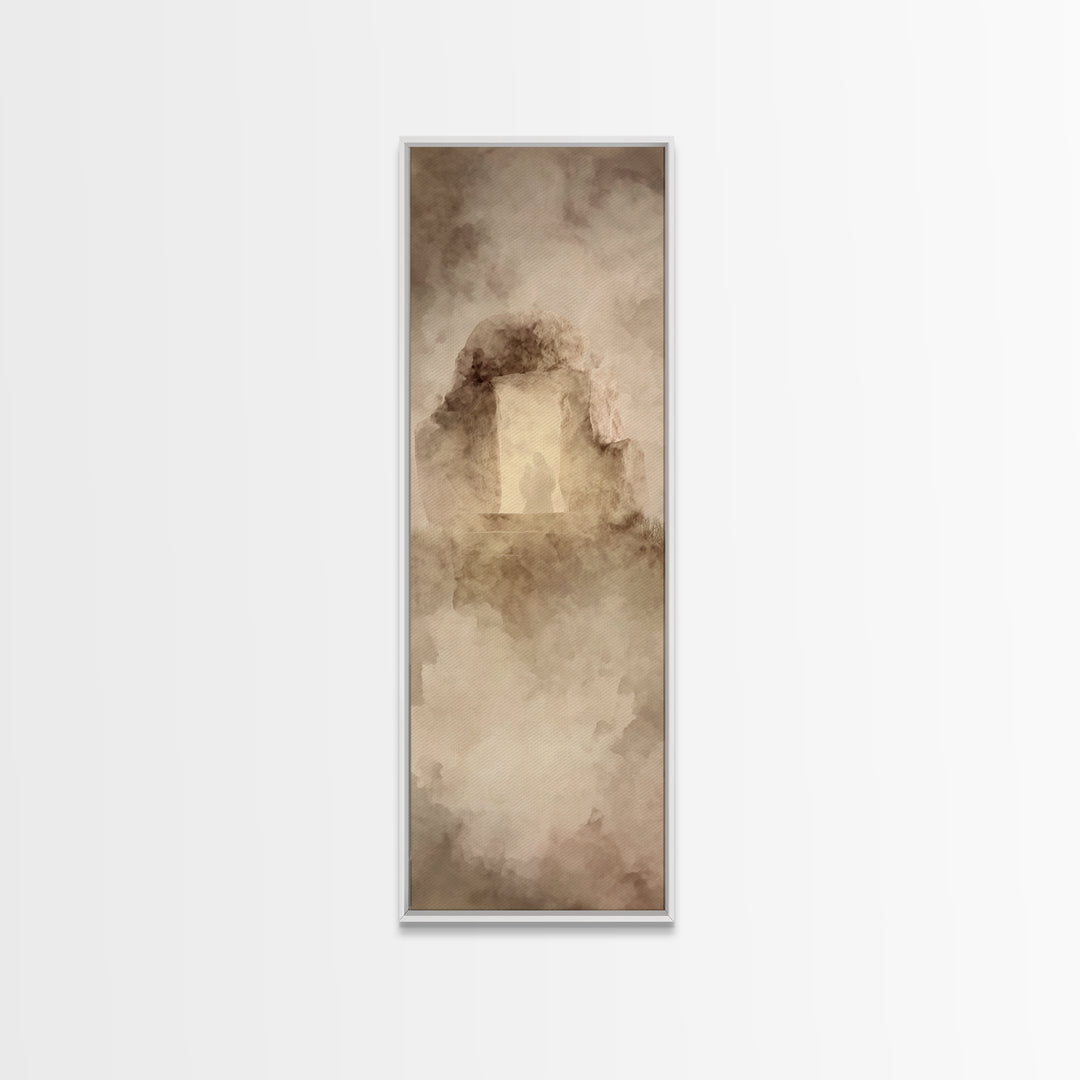 Eternal Rising – Framed Canvas Print – Christian Wall Art – Christian Art Canvas – Skinny Art – Jesus Painting – Modern Christian Painting