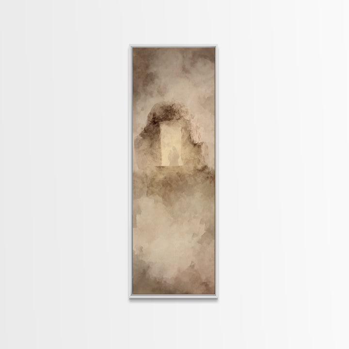 Eternal Rising – Framed Canvas Print – Christian Wall Art – Christian Art Canvas – Skinny Art – Jesus Painting – Modern Christian Painting