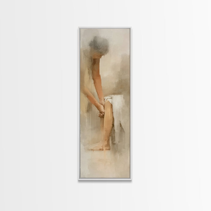 Humbled In Service, Framed Canvas Print, Christian Wall Art, Christian Art Canvas, Christian Decoration, Christian Gift, Tall Narrow Wall A