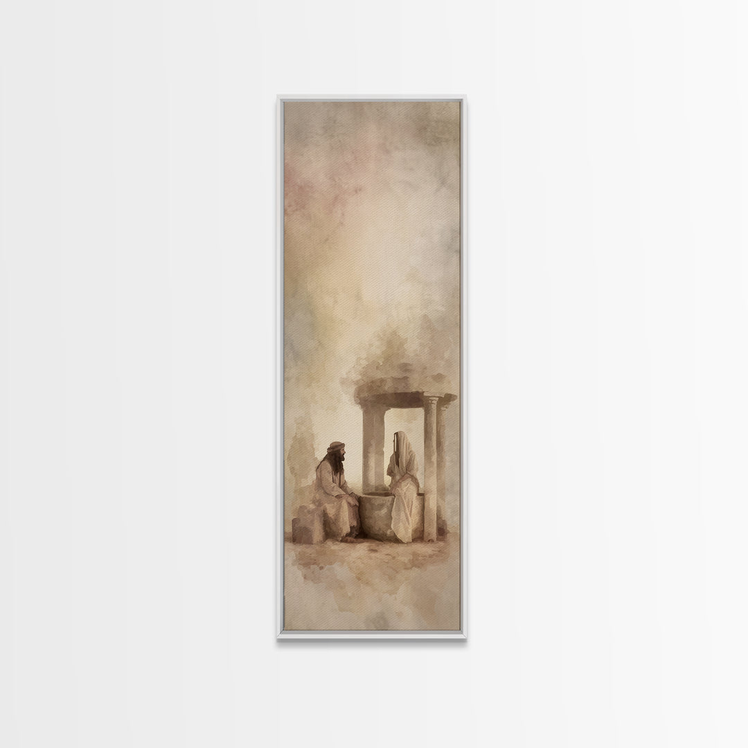 Twilight Door Counsel – Framed Canvas Print – Skinny Art – Christian Art Canvas – Christian Painting – Christian Wall Art – Christian Decor