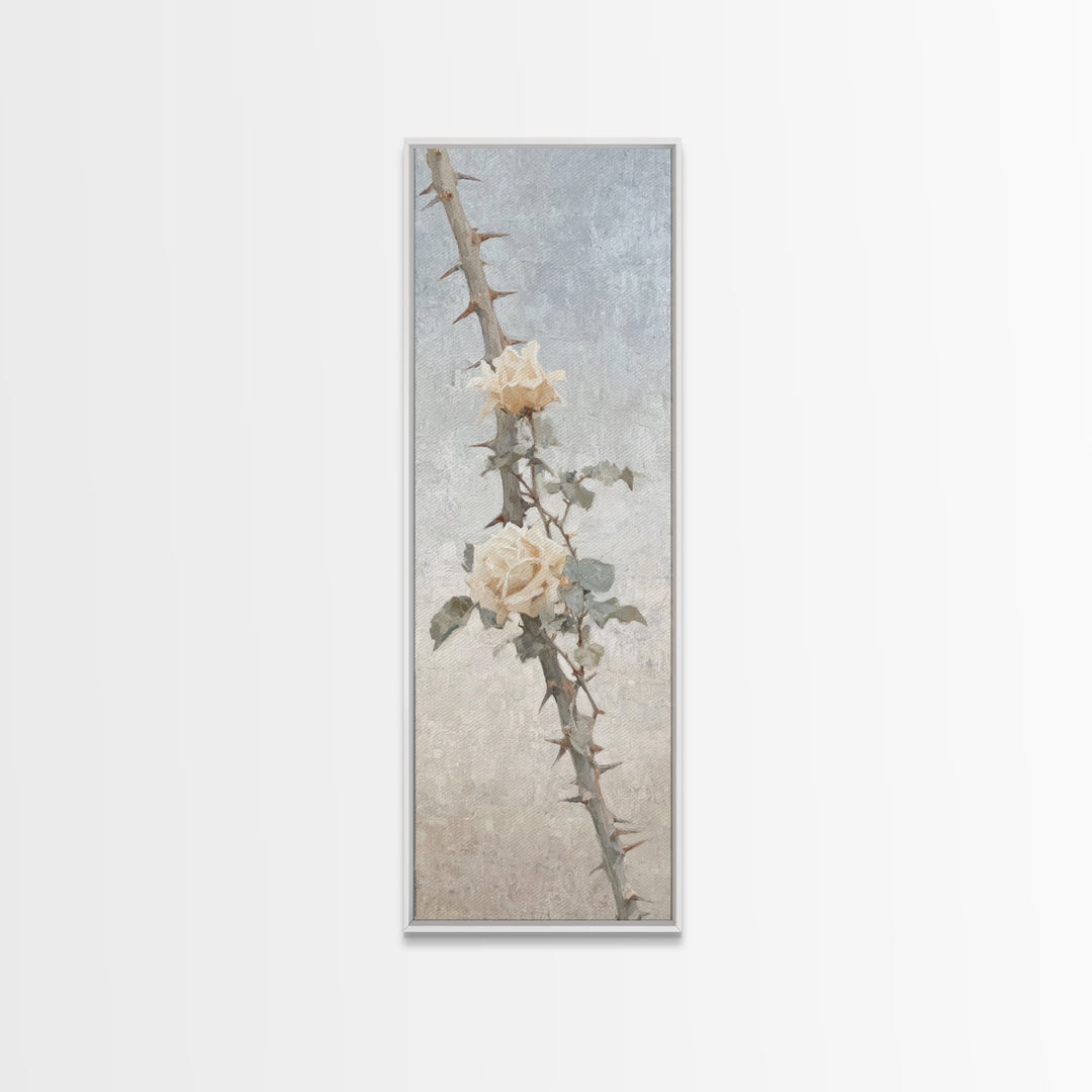 Thorns And Mercy | Framed Canvas Print | Christian Art Canvas | Christian Wall Art | Christian Gift | Christian Decoration | Narrow Art